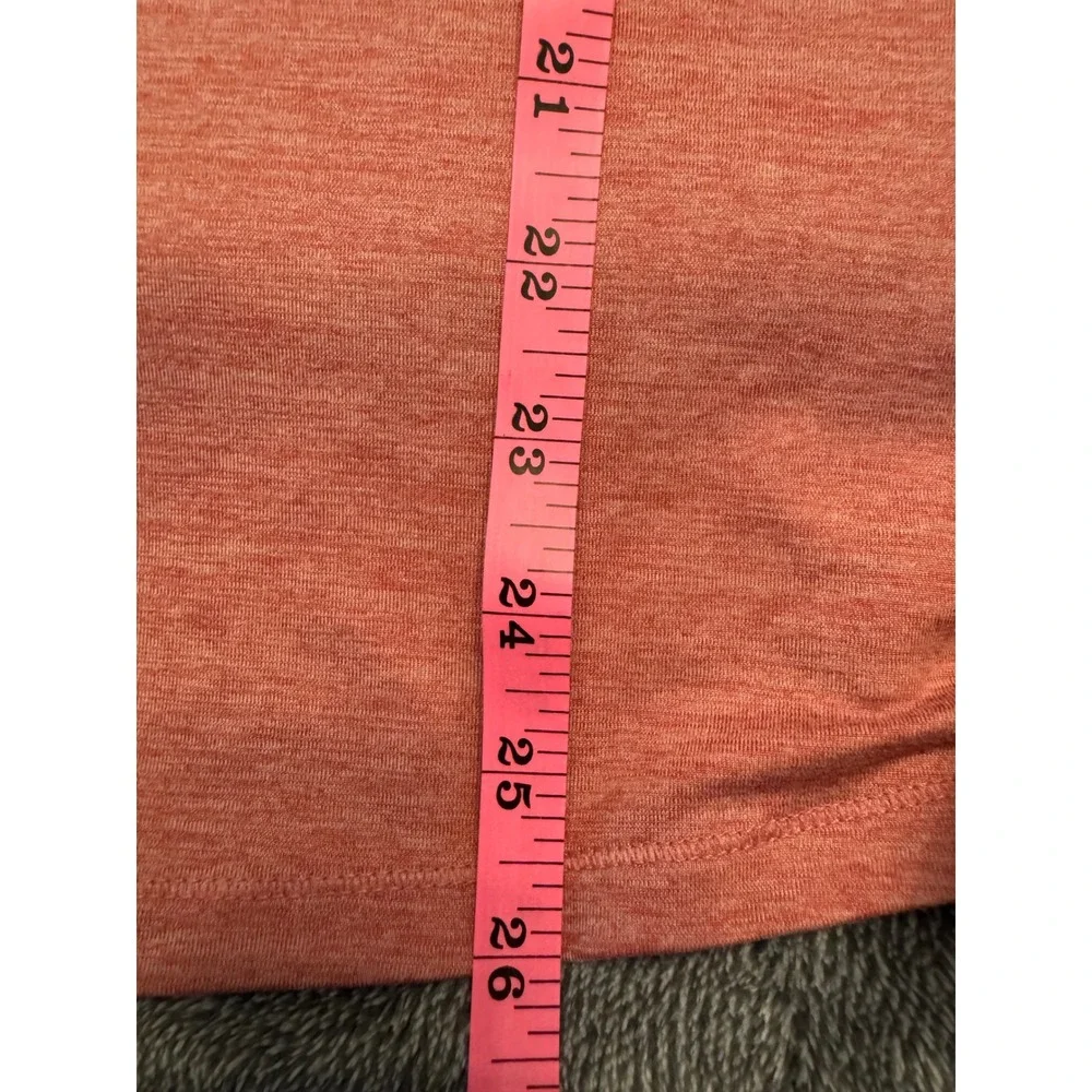 Champion Womens XS Pink Heathered Quarter Zip Ruched Active Top K9627-SXY